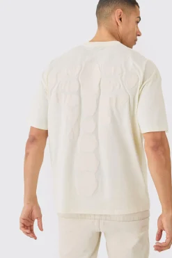Oversized Skeleton Back Puff Print Print T-shirt | UK^boohooMAN