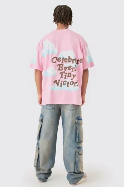 Oversized Skeleton Make It Happen Graphic T-shirt | UK^boohooMAN Clearance