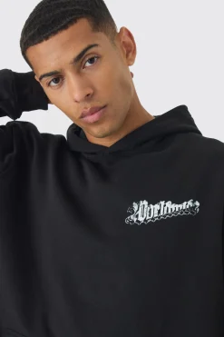 boohooMAN Oversized Skull Back Print Hoodie | UK| Hoodies & Sweatshirts