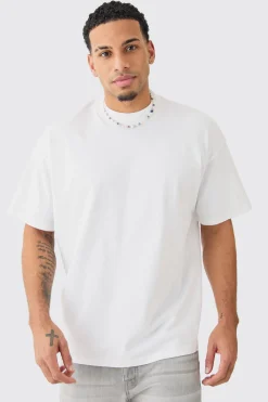 Oversized Skull Stencil Heavyweight T-shirt | UK^boohooMAN Outlet