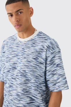 boohooMAN Oversized Slub Boucle Sweatshirt & Short Tracksuit | UK| Tracksuits