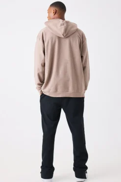 boohooMAN Oversized Slub Interlock Hoodie | UK| Hoodies & Sweatshirts
