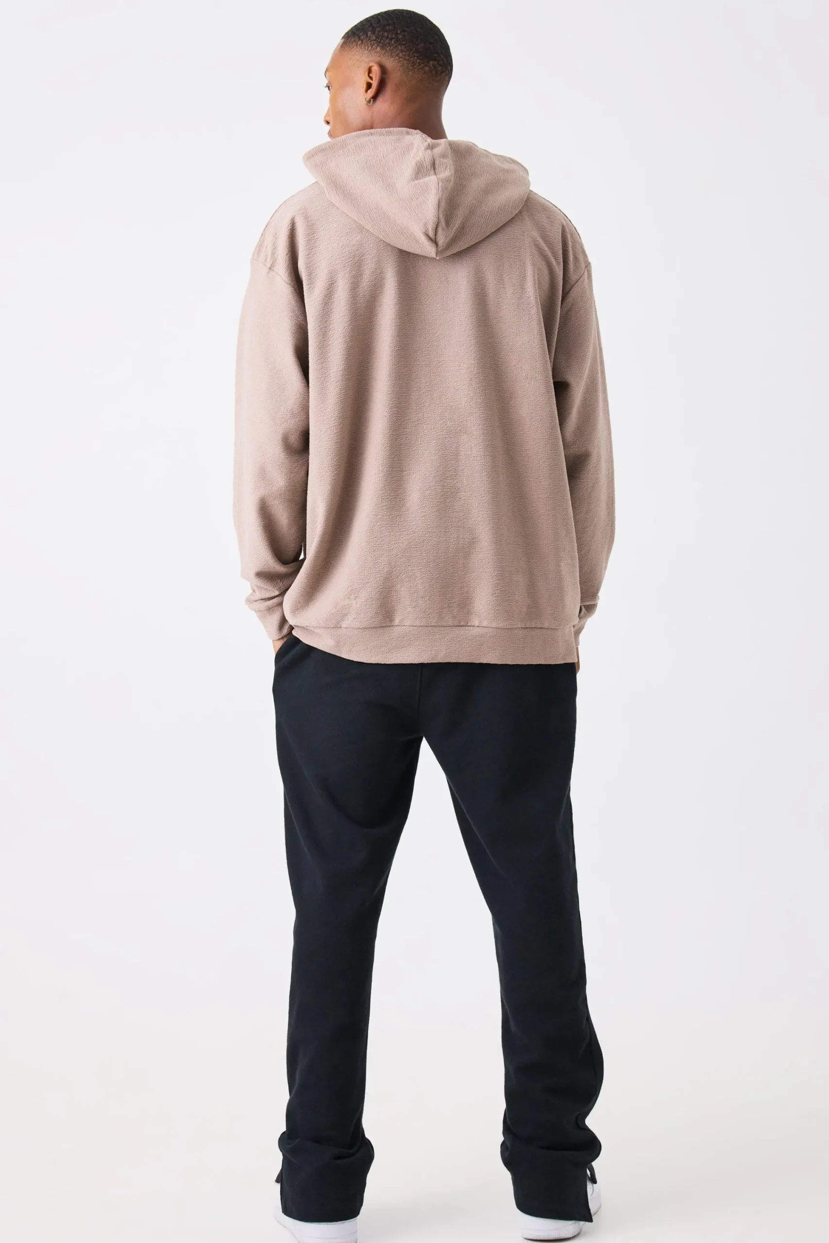 boohooMAN Oversized Slub Interlock Hoodie | UK| Hoodies & Sweatshirts