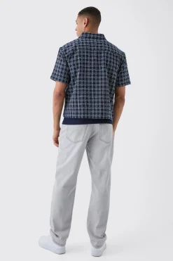 boohooMAN Oversized Small Check Double Pocket Boxy Shirt | UK| Shirts