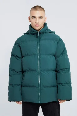 boohooMAN Oversized Soft Hooded Puffer | UK| Coats & Jackets