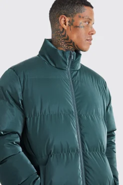 boohooMAN Oversized Soft Sheen Nylon Puffer | UK| Coats & Jackets