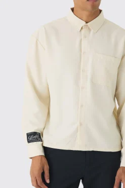 boohooMAN Oversized Soft Twill Long Sleeve Shirt | UK| Shirts