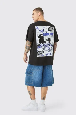 Oversized Sonic The Hedgehog Anime License T-shirt | UK^boohooMAN Best