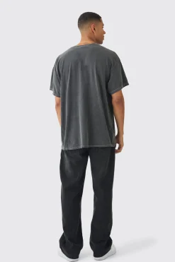 Oversized Spiderman Marvel Wash License Print T-Shirt | UK^boohooMAN Clearance