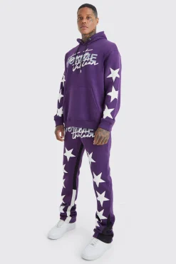boohooMAN Oversized Star Homme Print Tracksuit | UK| Tracksuits