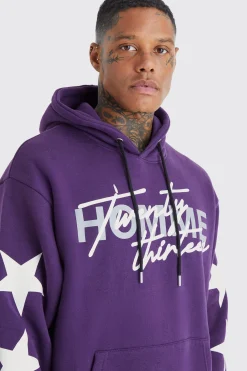 boohooMAN Oversized Star Homme Print Tracksuit | UK| Tracksuits