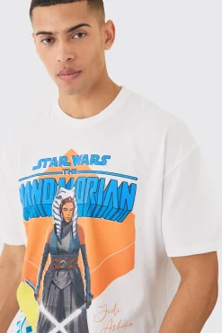 Oversized Star Wars Asoka Mandalorian License T-shirt | UK^boohooMAN Online