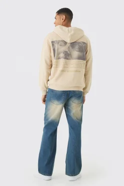 boohooMAN Oversized Statue Back Print Zip Through Hoodie | UK| Hoodies & Sweatshirts