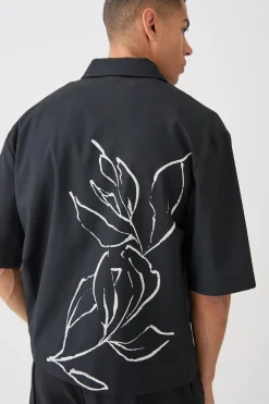 boohooMAN Oversized Stretch Floral Print Shirt | UK| Sets & Co-Ords