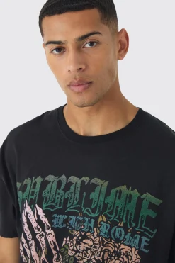 Oversized Sublime Band License Print T-Shirt | UK^boohooMAN Clearance