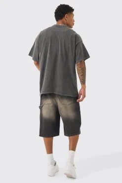 Oversized Superman Wash License T-shirt | UK^boohooMAN Best