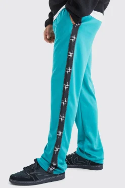 boohooMAN Oversized Tape Side Tricot Jogger | UK| Joggers