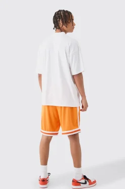 boohooMAN Oversized Taz Space Jam License T-shirt And Mesh Short Set | UK| Sets & Co-Ords|Tracksuits