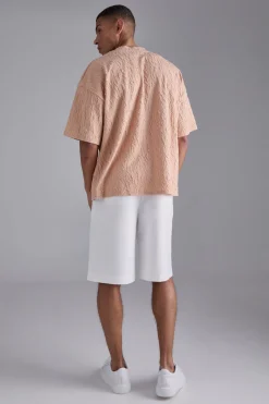 Oversized Textured T-shirt | UK^boohooMAN New