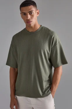 Oversized Textured T-shirt | UK^boohooMAN New