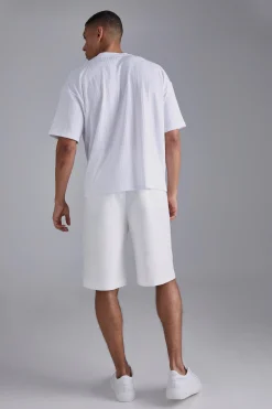 Oversized Textured T-shirt | UK^boohooMAN New