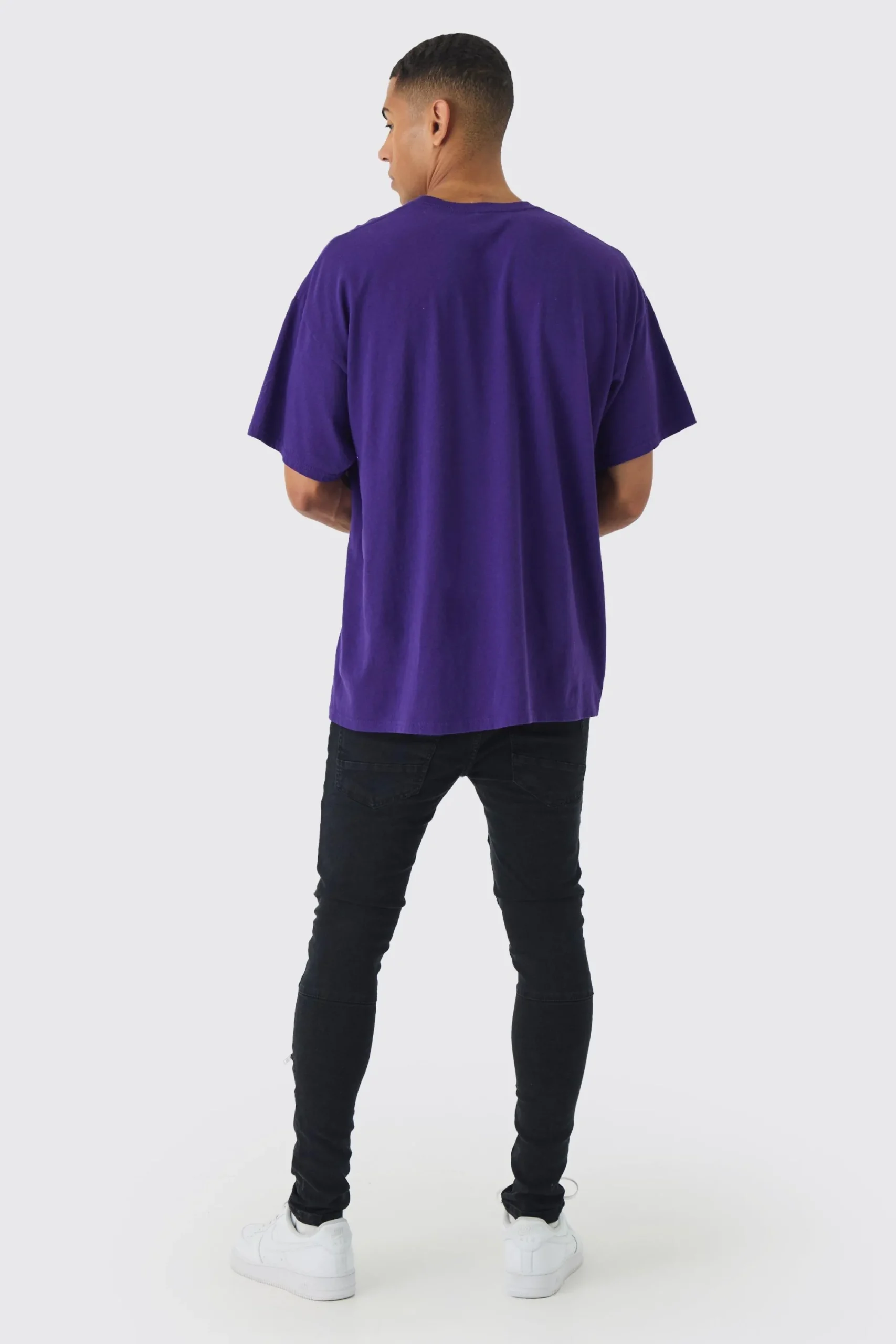 Oversized The Offspring Band License Wash Print T-Shirt | UK^boohooMAN Online