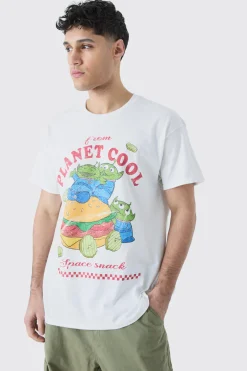 Oversized Toy Story Alien License T-shirt | UK^boohooMAN Clearance