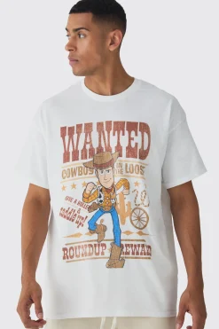 Oversized Toy Story Woody Disney License Print T-shirt | UK^boohooMAN