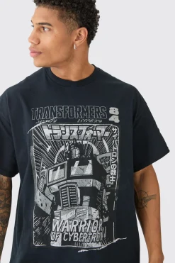 Oversized Transformers License T-shirt | UK^boohooMAN Sale
