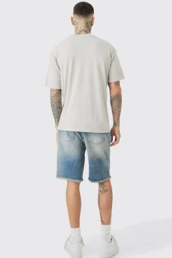 Oversized US Flag Skull Print Wash T-shirt | UK^boohooMAN Sale