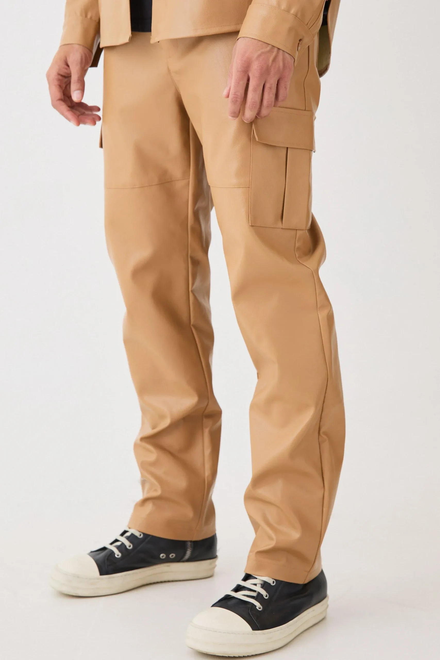 boohooMAN Oversized Utility Long Sleeve Pu Set | UK| Sets & Co-Ords