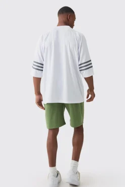 boohooMAN Oversized V Neck Official Football T-Shirt & Short Set | UK| Sets & Co-Ords|Tracksuits