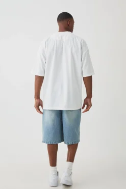 Oversized V Neck Ottoman Rib T-Shirt | UK^boohooMAN Best