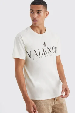 Oversized Valencia Print T-shirt | UK^boohooMAN Discount