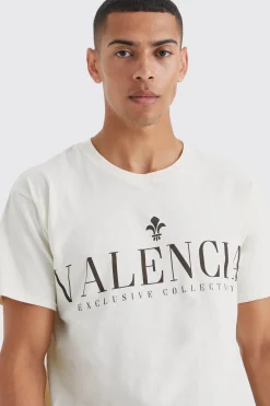 Oversized Valencia Print T-shirt | UK^boohooMAN Discount