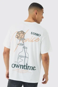 Oversized Venice Back Print T-Shirt | UK^boohooMAN