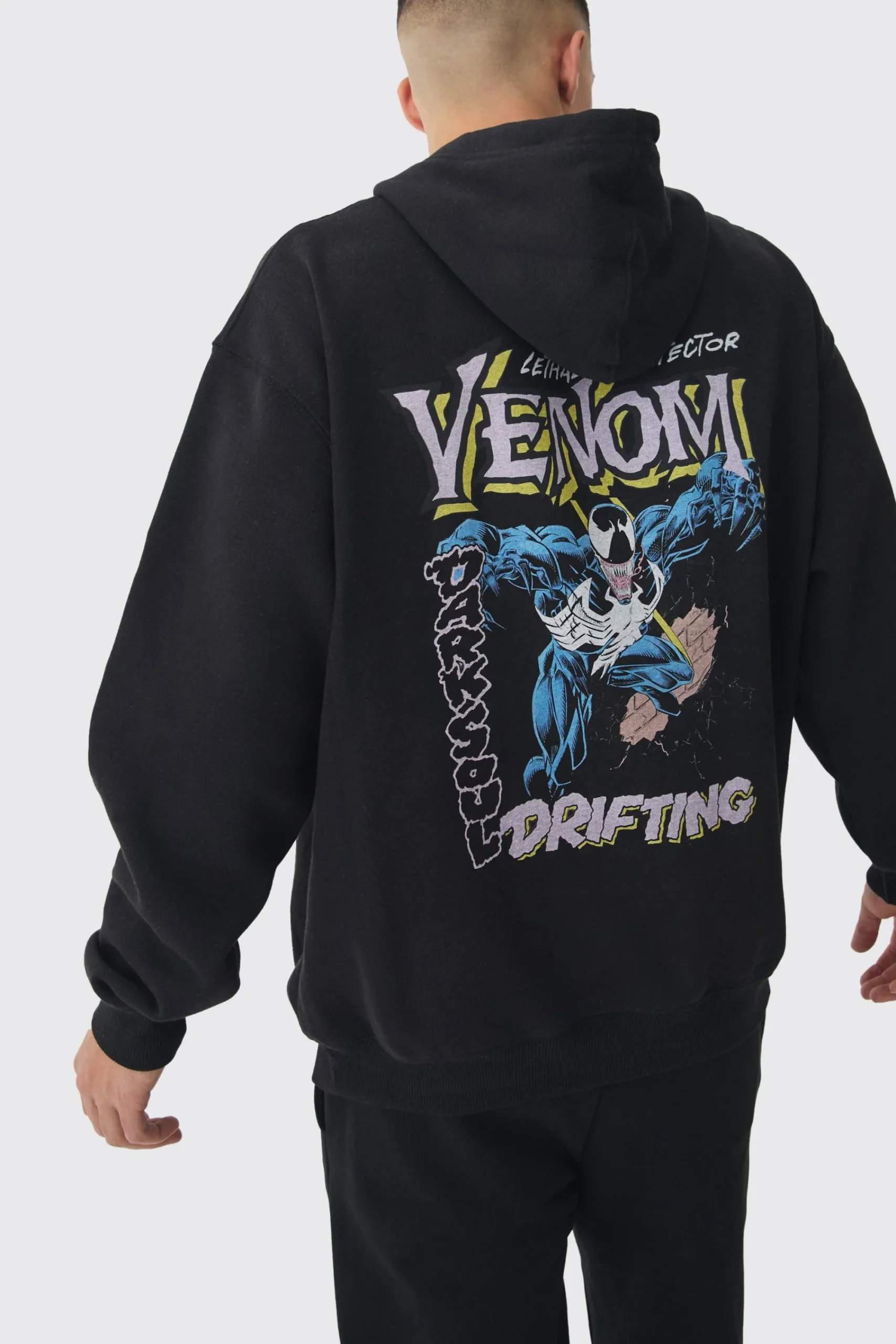 boohooMAN Oversized Venon License Print Hoodie | UK| Hoodies & Sweatshirts