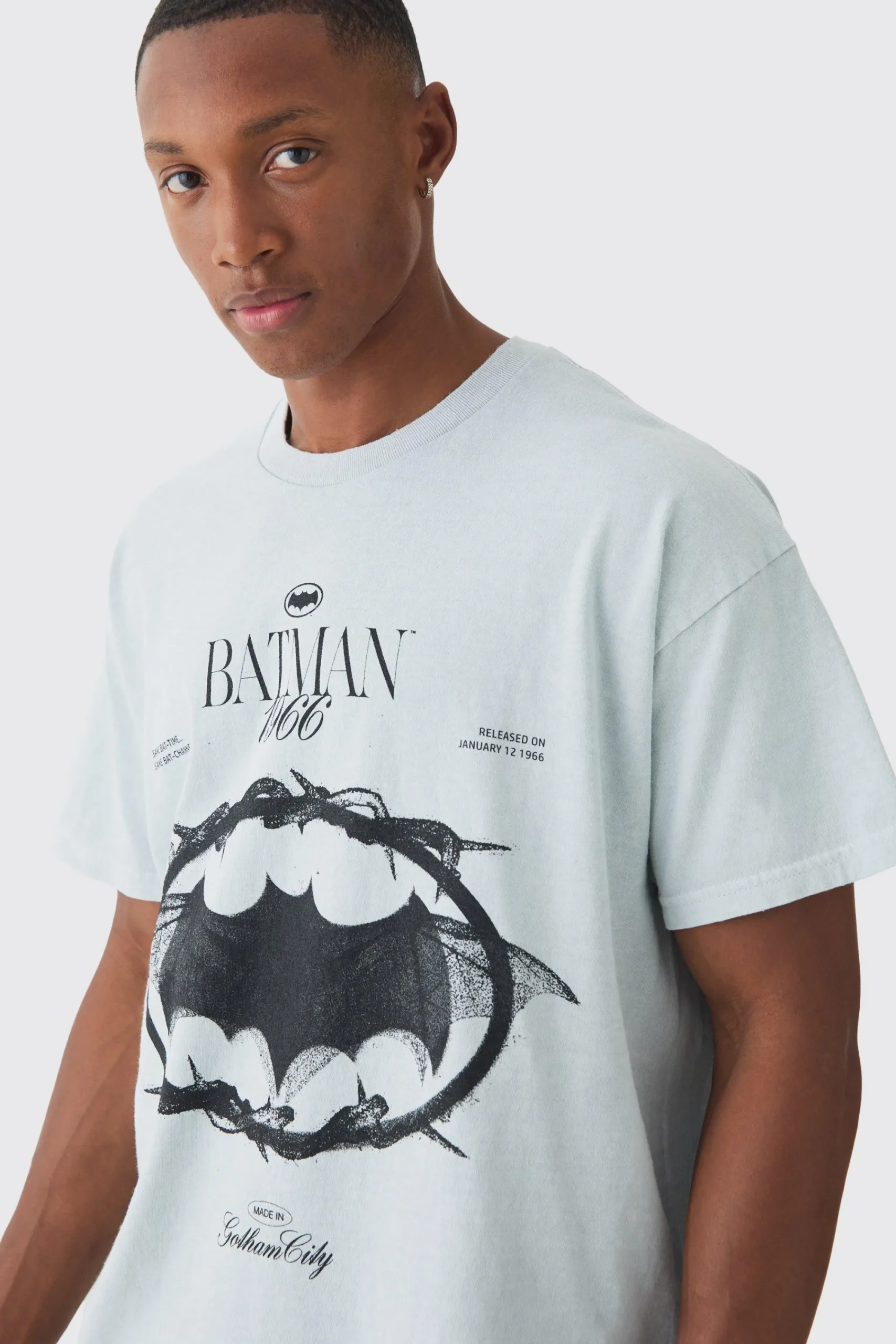 Oversized Vintage Batman License T-shirt | UK^boohooMAN Discount