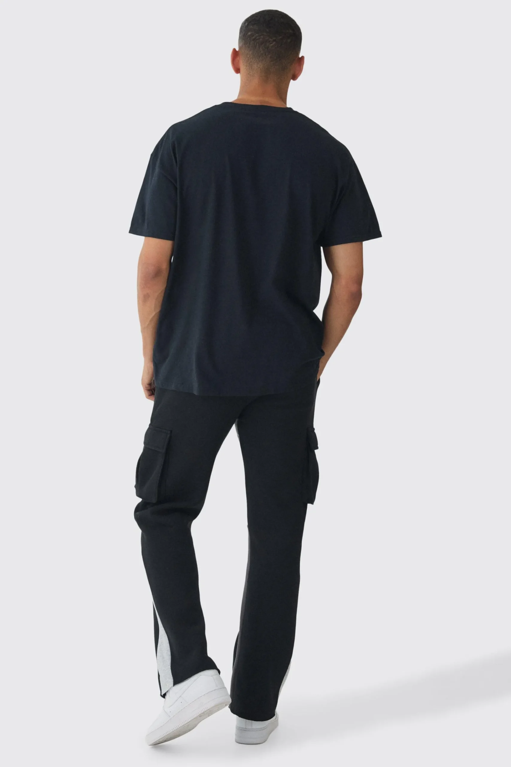 Oversized Vintage Polaroid License Print T-Shirt | UK^boohooMAN Online