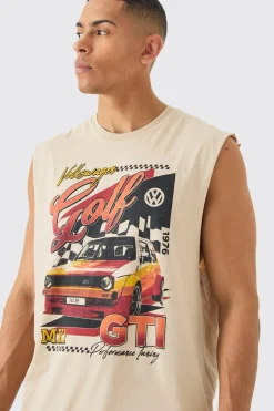 Oversized Volkswagon License Tank | UK^boohooMAN Best