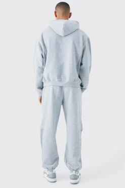 boohooMAN Oversized Waffle Panel Hooded Tracksuit | UK| Tracksuits
