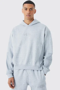 boohooMAN Oversized Waffle Panel Hooded Tracksuit | UK| Tracksuits