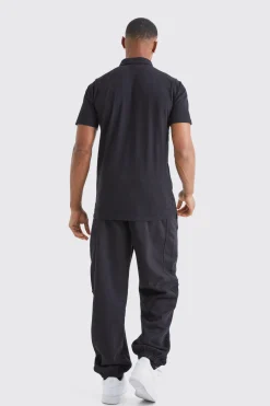 boohooMAN Oversized Waffle Panel Jogger | UK| Trousers|Joggers