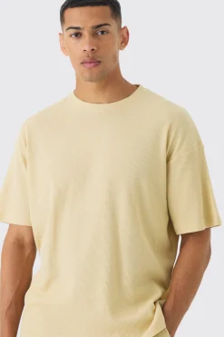 Oversized Waffle T-shirt | UK^boohooMAN Sale