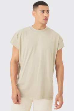 Oversized Wash Cropped Sleeves T-shirt | UK^boohooMAN Outlet