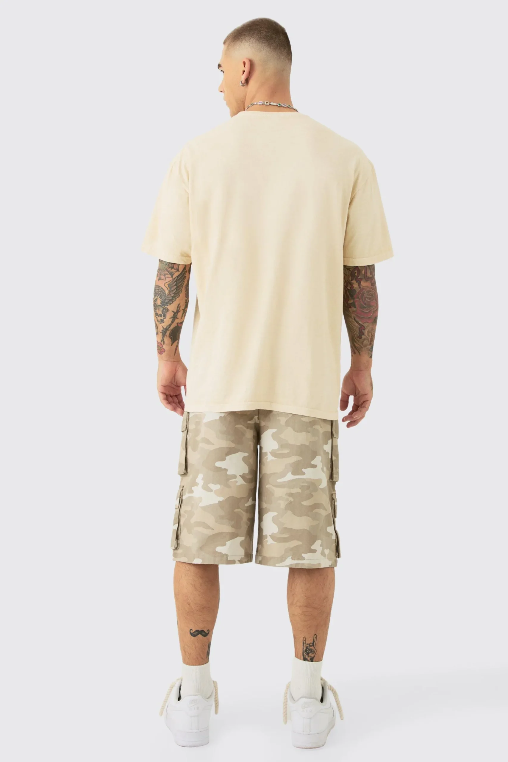 Oversized Wash Homme Paradise Print T-shirt | UK^boohooMAN