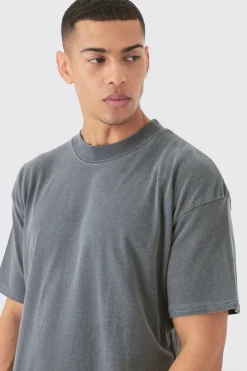 Oversized Wash Official Flower Print T-shirt | UK^boohooMAN Sale