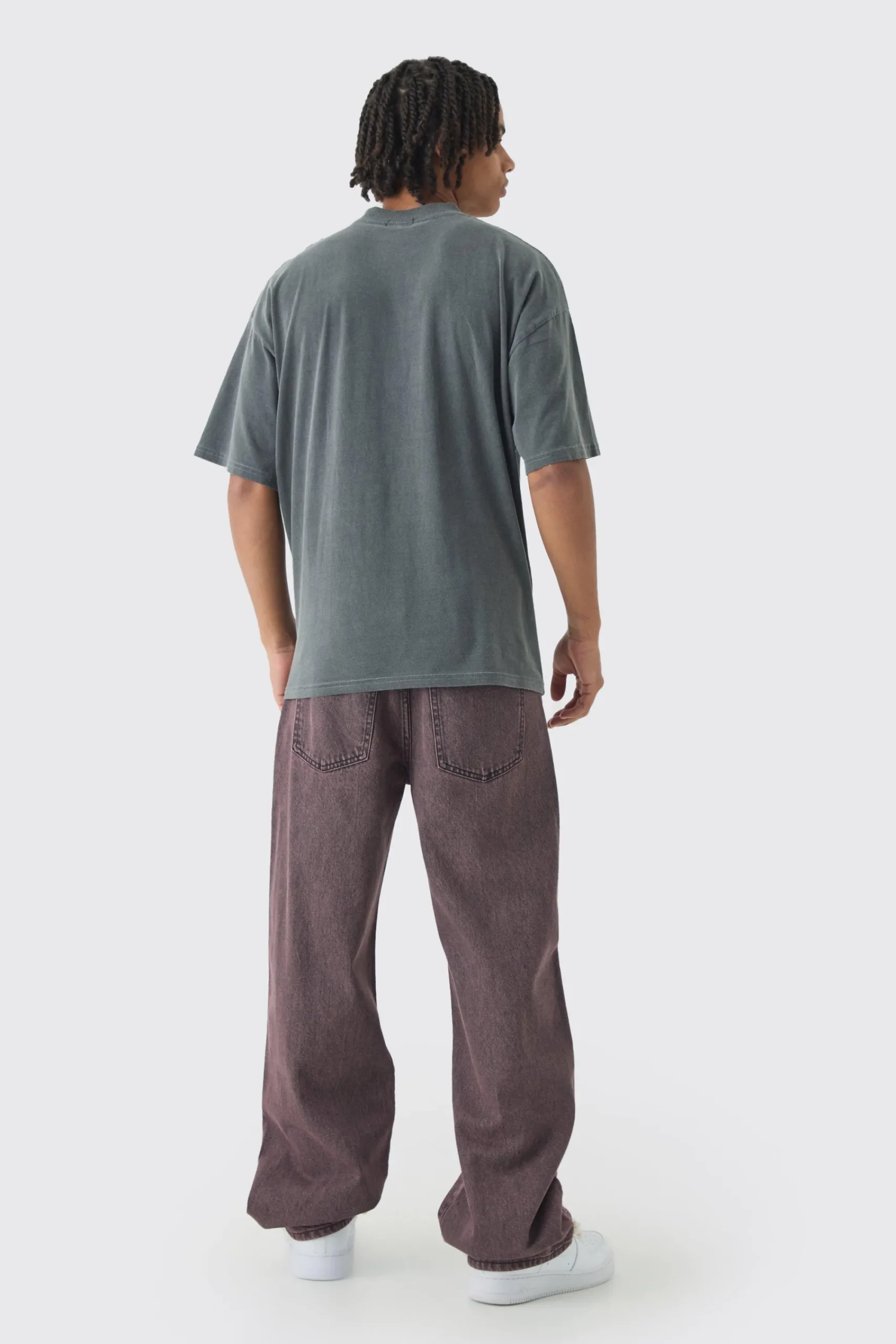 Oversized Washed All Star Eagle Print T-Shirt | UK^boohooMAN New