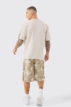 Oversized Washed Blurred Renaissance T-shirt | UK^boohooMAN