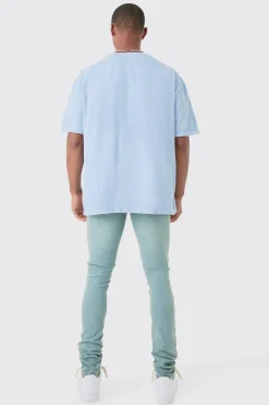 Oversized Washed Dove Print T-shirt | UK^boohooMAN Best